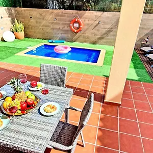 Сasa de vacaciones Ferienhaus Casa Taramar - - Max 8 Personen - Pool - Meerblick - Strandnah, Tarajalejo